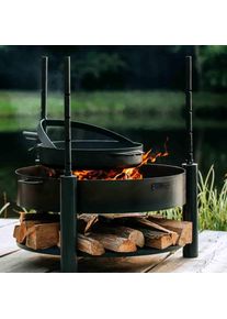 Vuurschaal Grill Mast, Verstelbaar, Natuurstaal
