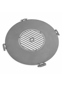 Grillplaat Vuurschaal RVS 102cm met Rooster