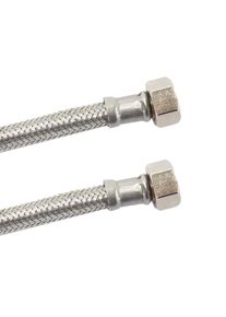 Waterslang RVS 1/2 inch, Flexibele Aansluitslang Water