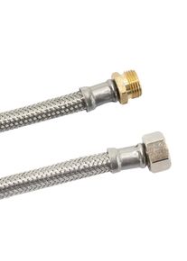 Rvs waterslang DN8 3/8" x 1/2" - 30cm Flexibele Aansluitslang