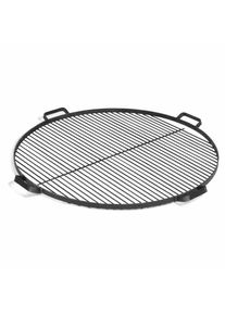 Grillrooster 80 cm voor vuurschaal, ronde stalen grill met handvatten