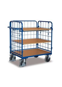 Cordes Driewandwagen met 3 Etages, 500 kg, EasySTOP