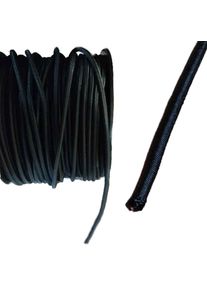Boni-Shop® Expanderseil 10mm Zwart 40 Meter, Rubberkoord voor Zeil
