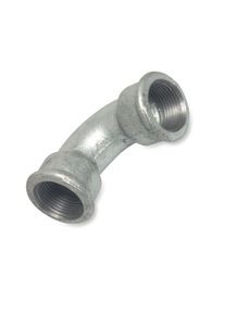 Tempergietfitting 90 graden, Bochtstuk 3/4 binnendraad