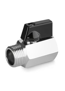 Mini Kogelkraan 1/2 inch Messing Verchroomd