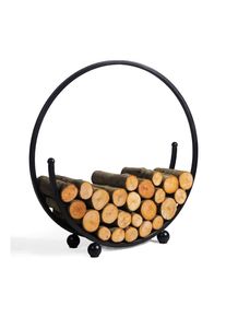 Spiral Houtopslagrek 80cm, Stalen Brandhoutrek voor Kachelhout