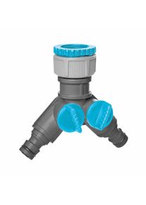 cellfast Tuin Slang Splitter 2-Weg met Afsluiter