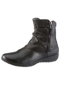 Josef Seibel, Damen, Stiefelette &raquo;Naly 24&laquo; Rei&szlig;verschluss Stiefel, Winterstiefelette mit zwei Rei&szlig;verschl&uuml;ssen, schwarz, 37, schwarz, Seitlicher 