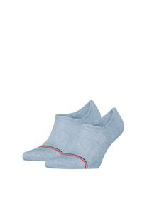 Tommy Hilfiger , Füßlinge »TH UNI TJ FOOTIE 2P ICONIC« 2 Paar, Mit eingestricktem Flag-Label , light blue melange , 35-38 , 35-38 , Footie von...