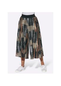 Ambria , Hosenrock , schwarz-ecru-bedruckt , 40 , 40 , pflegeleichte Koffer-Qualität