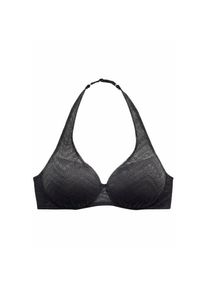 Lascana, Damen, Schalen-BH mit B&uuml;gel und drei Tragevarianten, Dessous, schwarz, Cup C, 100 -Cup C, schwarz, Schalen-BH in 3 Tragevarianten: normale 