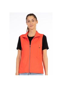 DEPROC Active, Damen, Funktionsweste &raquo;NIGEL PEAK III VEST&laquo; auch in Gro&szlig;en Gr&ouml;&szlig;en erh&auml;ltlich, orange, 36/38 (M), orange, Softshellweste mit Stehkragen