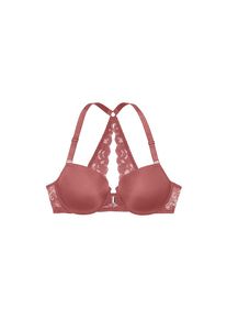 Lascana, Damen, Schalen-BH &raquo;Premium Dessous&laquo; mit wundersch&ouml;nem Spitzenr&uuml;cken und Vorderverschluss, Dessous, dusty-rose, Cup C, 100 -Cup C, dusty-rose,