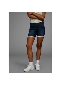 Kangaroos , Jeansshorts, mit Spitze , dark blue us , N-Gr , 32 -N-Gr , 32 , Figurbetonte Jeansshorts für eine schlanke Silhouette mit Spitze