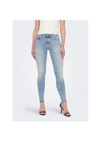 Only , Ankle-Jeans »ONLBLUSH MID SK ANK RAW« mit leicht ausgefranstem Beinabschluss , Light Blue Denim , Länge 30 , S (36) -Länge 30 , S (36) ,...