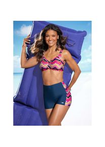 feel good , Bustier-Bikini-Top , magenta-gemustert , Cup B , Cup B , Cup B, C, D