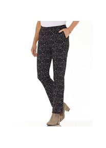 Classic Basics, Damen, Schlupfhose, schwarz-sand-bedruckt, Normalgr&ouml;&szlig;en, 44 -Normalgr&ouml;&szlig;en, schwarz-sand-bedruckt, bequemer Rundum-Dehnbund