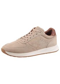Tommy Hilfiger, Herren, Sneaker &raquo;PREMIUM SUEDE HYBRID&laquo; , Freizeitschuh, Halbschuh, Schn&uuml;rschuh, weiche Schaftrand-Polsterung, beige-braun, 42, beige-