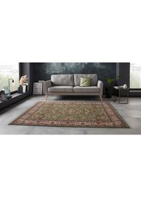 Hanse Home, Teppich &raquo;Halton&laquo; rechteckig 8 mm H&ouml;he Kurzflor, Orient-Optik, mit Bord&uuml;re, L&auml;ufer, pflegeleicht, gekettelt, gr&uuml;n, Polypropylen (PP), B : 