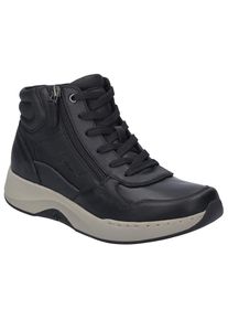Josef Seibel , Sneaker »Elli 01«, Trekkingschuh, Schnürboots, Komfortschuh mit Wechselfußbett , schwarz , 38 , 38 , High-Top Sneaker mit...