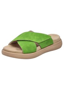 Rieker , Pantolette, Sommerschuh, Strandschuh, Hausschuh, Schlappen mit bequemem Fußbett , apfelgrün , 42 , 42 , Sommerliche Pantolette mit...