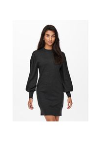 Only , Strickkleid »ONLLABELLE LIFE L/S DRESS KNT NOOS« mit modischen Ballonärmeln , Dark Grey Melange , N-Gr , XL (42) -N-Gr , XL (42) , Bequeme...