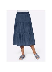 Classic Basics , Damen , Jeansrock , blue-stone-washed , 38 , 38 , bequeme Schlupfform