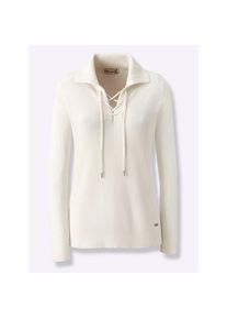 Casual Looks, Damen, Strickpullover &raquo;Pullover&laquo;, ecru, 44, ecru, mit 50% Viskose
