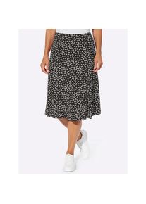 CLASSIC , Damen , Jerseyrock , schwarz-weiß-bedruckt , 44 , 44 , bequeme Schlupfform