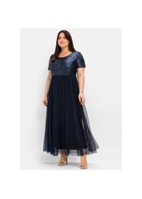 sheego , Damen , Abendkleid »Abendkleid« , marine , Normalgrößen , 50 -Normalgrößen , 50