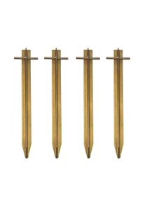 Zeltheringe mit Rostschutz-Legierung | 4 Stück à 30 cm, goldfarben | paramondo