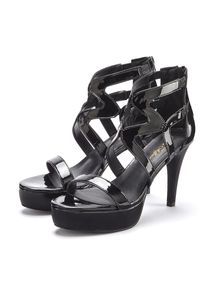 LASCANA Belle Affaire, Damen, High-Heel-Sandalette &raquo;Sandalette mit Plateau&laquo; Verf&uuml;hrerischer Sommerschuh, offener Schuh, Sandale, Pumps, schwarz, 41, 