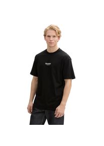 Tom Tailor Denim , T-Shirt, mit Marken-Frontprint , black , S , S , T-Shirt für Herren von Tom Tailor Denim