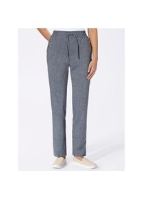 Classic Basics, Damen, Leinenhose, jeansblau, Kurzgr&ouml;&szlig;en, 25 -Kurzgr&ouml;&szlig;en, jeansblau, Leinen-Optik