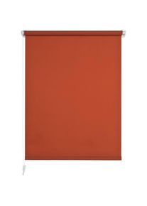 Liedeco , Seitenzugrollo »Klemmfix« Lichtschutz ohne Bohren inkl. Klemmträger , terrakotta , Obermaterial: 100% Polyester , 150 cm