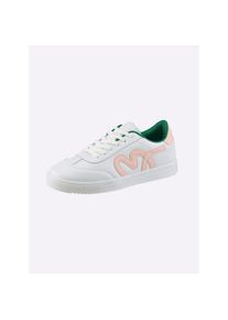 Heine , Damen , Sneaker , weiß-rosé , 40 , 40 , aus Synthetik-Material
