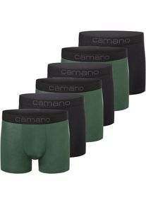 Camano , Boxershorts »comfort«, (6er Pack), mit Stretch-Logobund , sycamore grey , XL , XL , Herrenunterhose von Camano