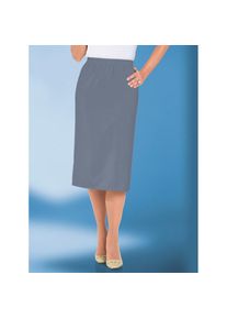 Classic Basics , Bleistiftrock , grau , 52 , 52 , Rock mit Gehschlitz