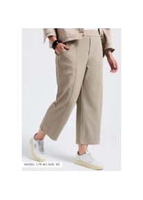 Street One , 7/8-Hose, mit Taschen und Gummizug , buff grey , Länge 26 , 40 -Länge 26 , 40 , Twill-Hose von Street One