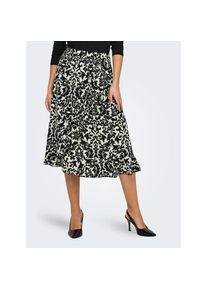 Only , Wickelrock »ONLCARLY FLOUNCE LONG SKIRT« , Black AOP:ISA WHITE GRAPHIC PRINT , S (36) , S (36) , Midirock von Only