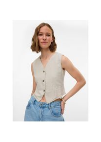 Véro Moda Vero Moda , Kurzweste »VMCAIA SL VEST WVN NOOS« , Silver Lining , S (36) , S (36) , Taillierte Weste von Vero Moda