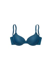 Lascana, Damen, Schalen-BH &raquo;Ela - perfect basic&laquo; mit B&uuml;gel aus seidiger Microfaser, smaragd, Cup C, 70 -Cup C, smaragd, Unser Bestseller von Lascana: 