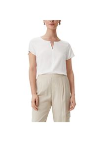 comma, Comma , Satinbluse, mit zusätzlichem V-Ausschnitt , white , 44 , 44 , Bluse von COMMA