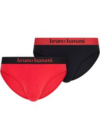Bruno Banani , Slip »Flowing«, (2er Pack), mit Logobund , rubinrot/schwarz , XXXL , XXXL , Unterhose von Bruno Banani