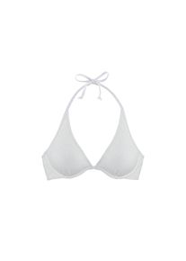 Lascana, Damen, B&uuml;gel-Bikini-Top &raquo;Omara&laquo; mit Lochstickerei, creme, Cup B, 38 -Cup B, creme, Modische Strukturware
