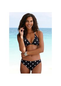 Lascana , Bikini-Hose »Jada«, in knapper Brasilien-Form mit Muschelkante , schwarz-weiß , N-Gr , 36 -N-Gr , 36 , Modisches Design mit Muschelkante