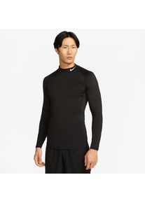 Nike , Trainingsshirt »PRO DRI-FIT MEN'S LONG-SLEEVE TIGHT-FITTING MOCK-NECK TOP« , BLACK/WHITE , XL , XL , Nike Dri-FIT technology moves sweat...
