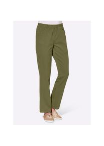 Classic Basics , Damen , Schlupfhose , oliv , Kurzgrößen , 28 -Kurzgrößen , 28 , Baumwolle