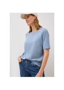 Cecil , Sweatshirt kurzarm, mit Rundhals , mountain blue , XXL (46) , XXL (46) , Kurzarm-Sweater von Cecil