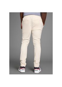 DELMAO , Leinenhose, Leinenhose mit Kordelzug , sand , N-Gr , XXXL -N-Gr , XXXL , elastischer Bund + Kordel
